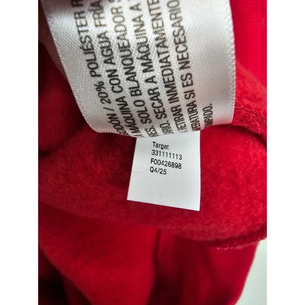Wild Fable Hard Pass Heart Sweatshirt Riviera Red Boat Neck Pullover Small NEW - Picture 6 of 7